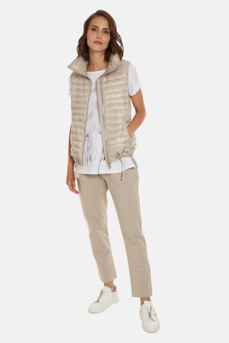 Silver La Martina Regular-fit Women Down Vest USA | FMX-3066