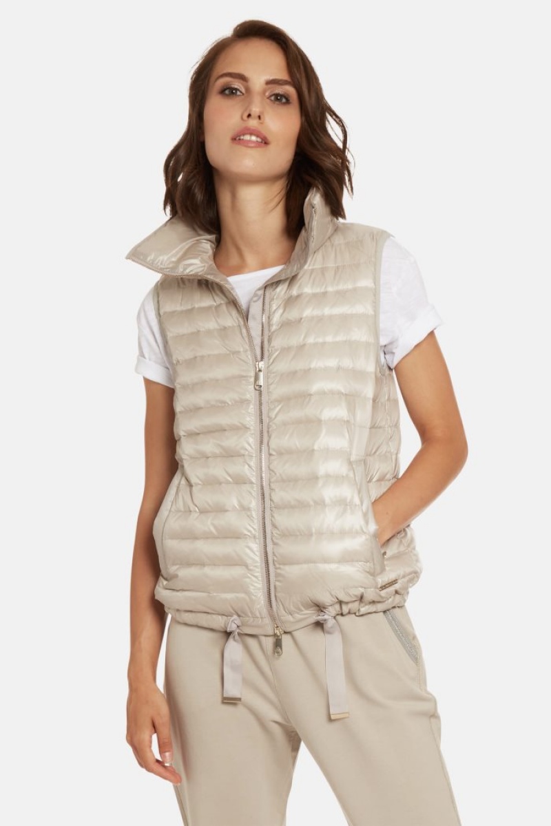 Silver La Martina Regular-fit Women Down Vest USA | FMX-3066