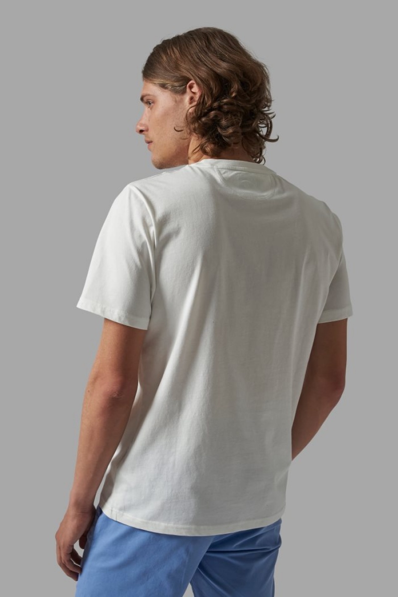 White La Martina Comfort-fit 100% Cotton Men T Shirts USA | LDK-5339