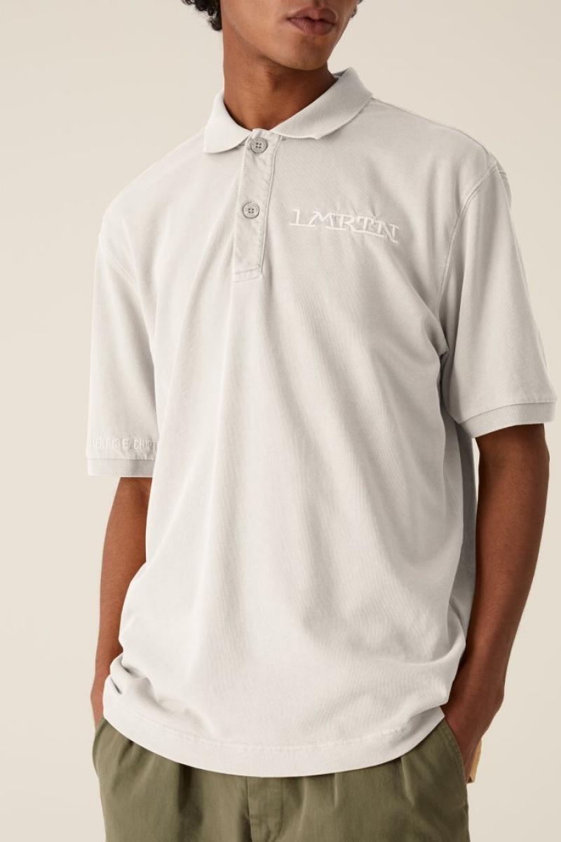 White La Martina LMRTN Cotton Polo Shirt USA | CNX-7363