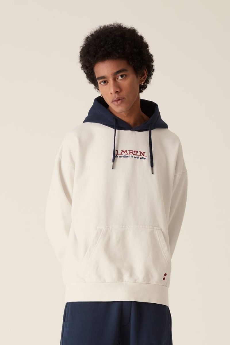 White La Martina LMRTN Hoodie USA | AWH-9924