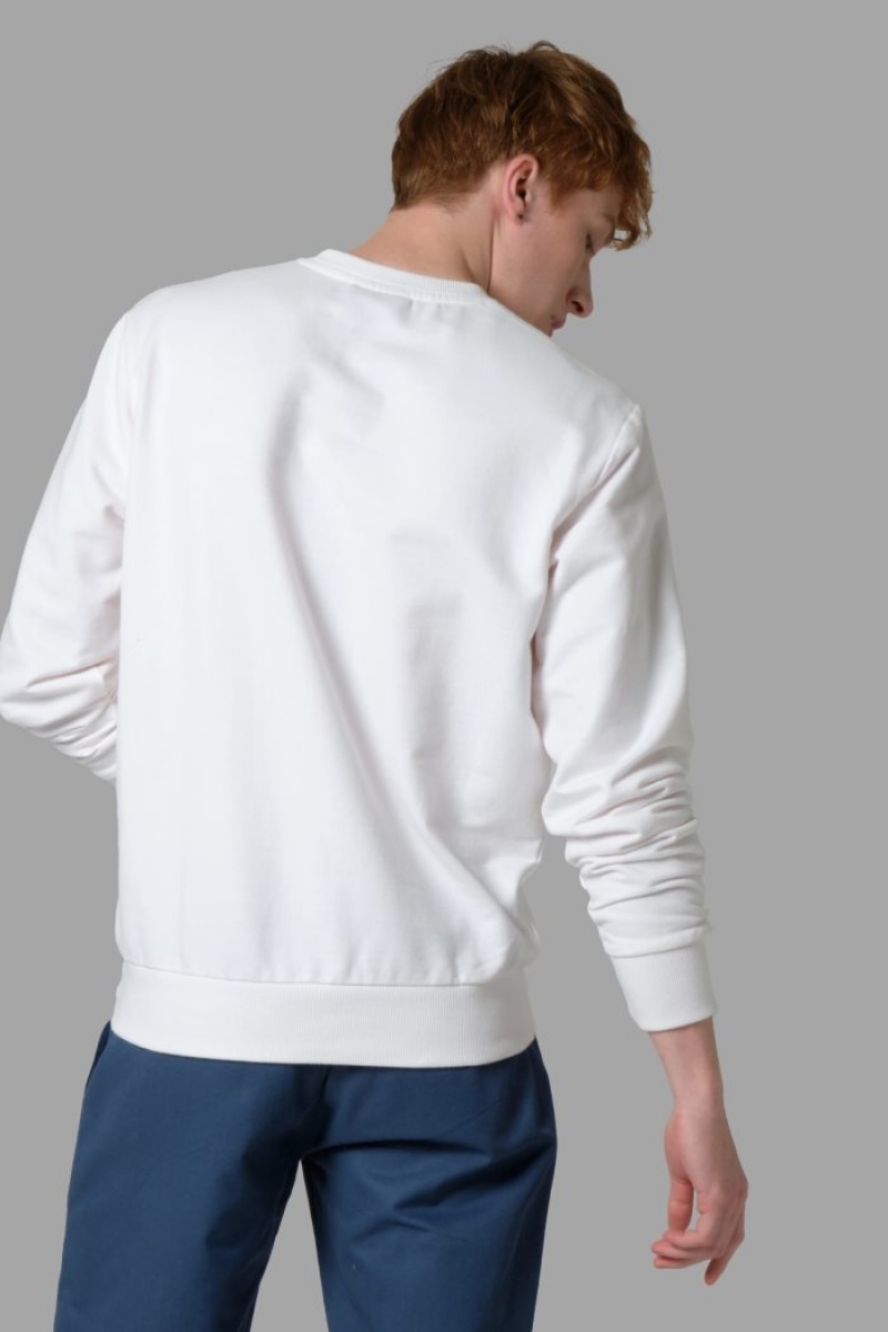 White La Martina Regular-fit Men Sweater USA | ADJ-6142