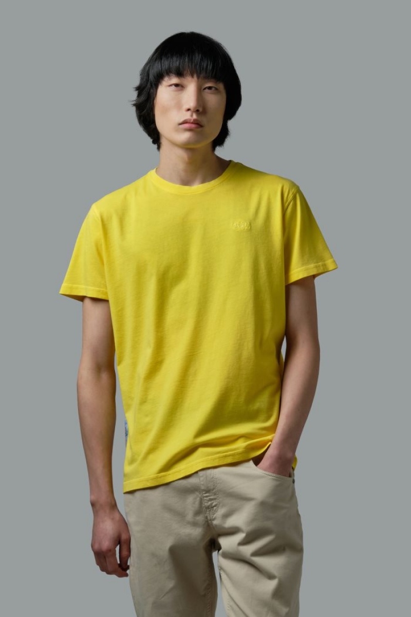 Yellow La Martina Regular-fit 100% Cotton Men T Shirts USA | ROA-9517